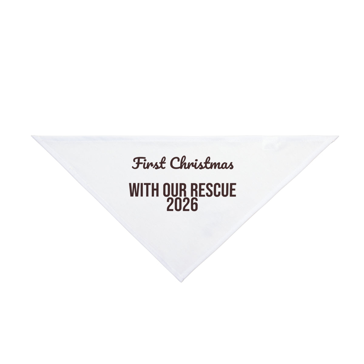 First Christmas With Our Rescue Dog 2026 Dog Bandana For Dog Lovers