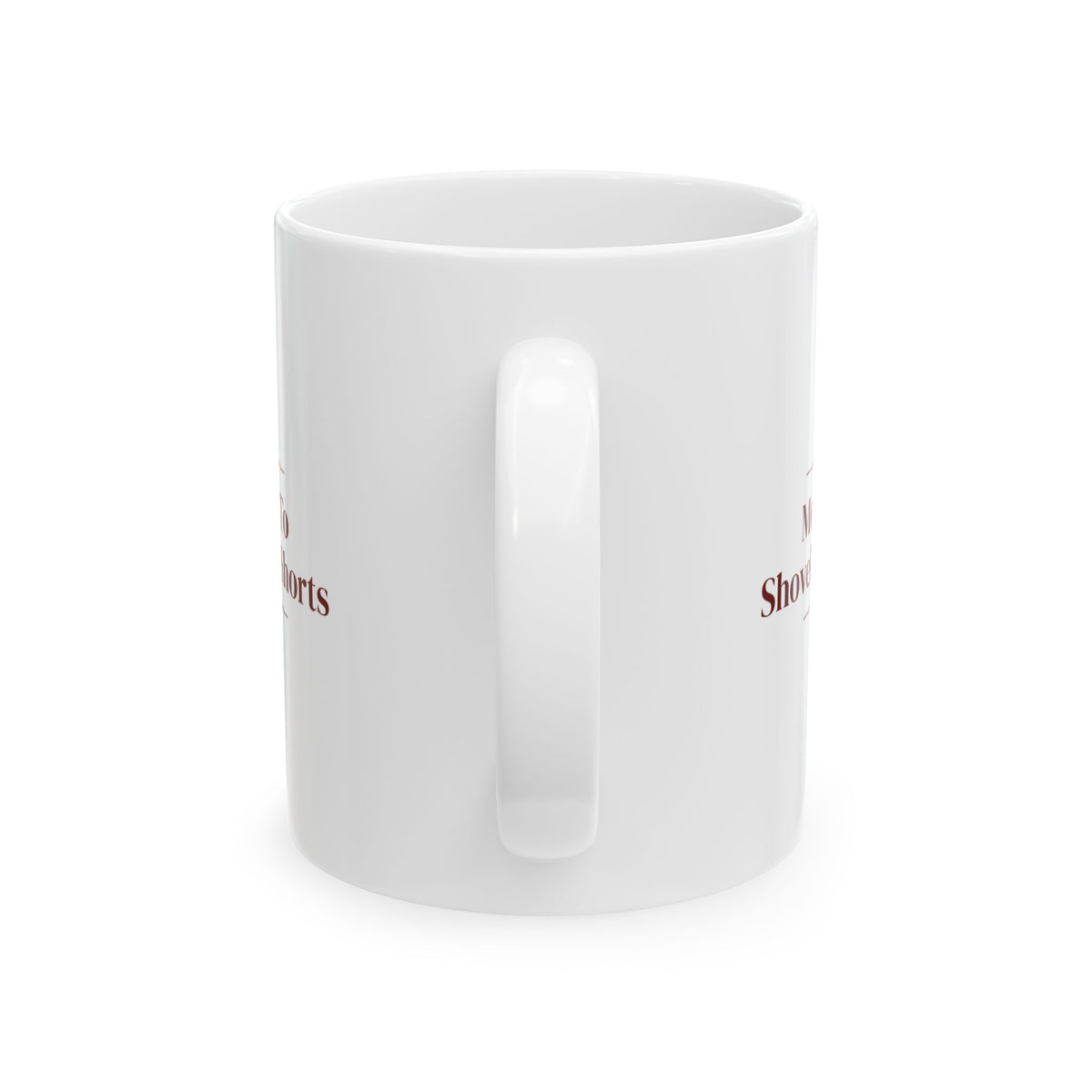 Funny Christmas Family Coffee Mug Most Likely To Shovel Snow In Shorts