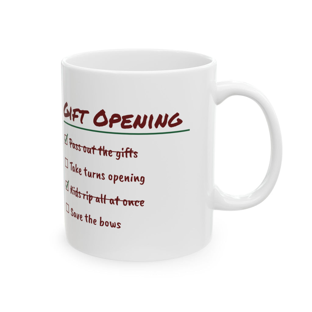 Funny Christmas Family Mug Take Turns Opening Kids Rip All At Once