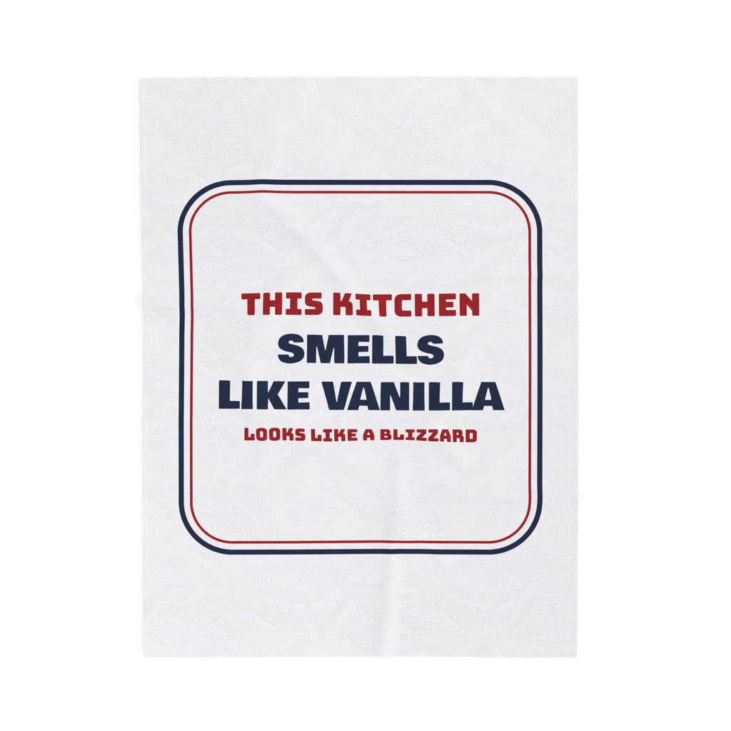 Funny Christmas Baking Throw Blanket Smells Like Vanilla Looks Like A