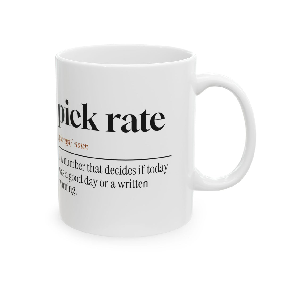 Warehouse Worker Coffee Mug Pick Rate Definition