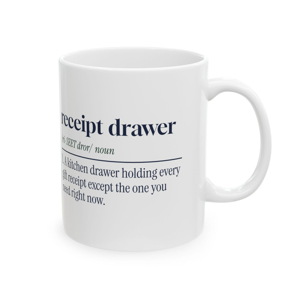 Funny Christmas Coffee Mug Receipt Drawer Definition For Shoppers