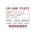 Funny Christmas In-Laws Sticker Times I Said Lovely 14 Receipt