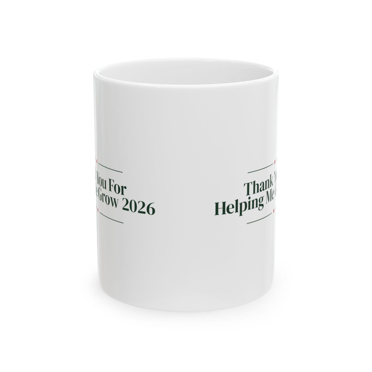 Christmas Teacher Coffee Mug Thank You For Helping Me Grow 2026