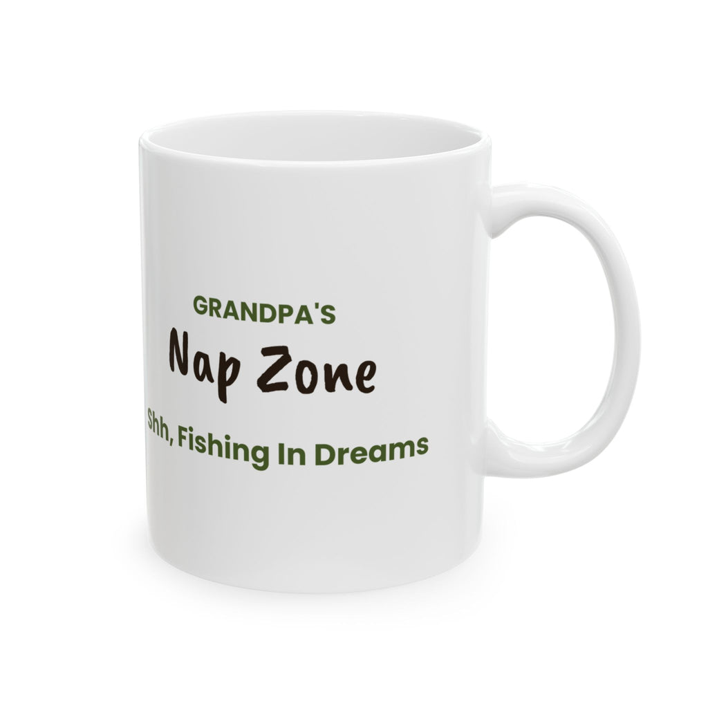 Funny Grandpa Nap Zone Sign Coffee Mug For Grandpa