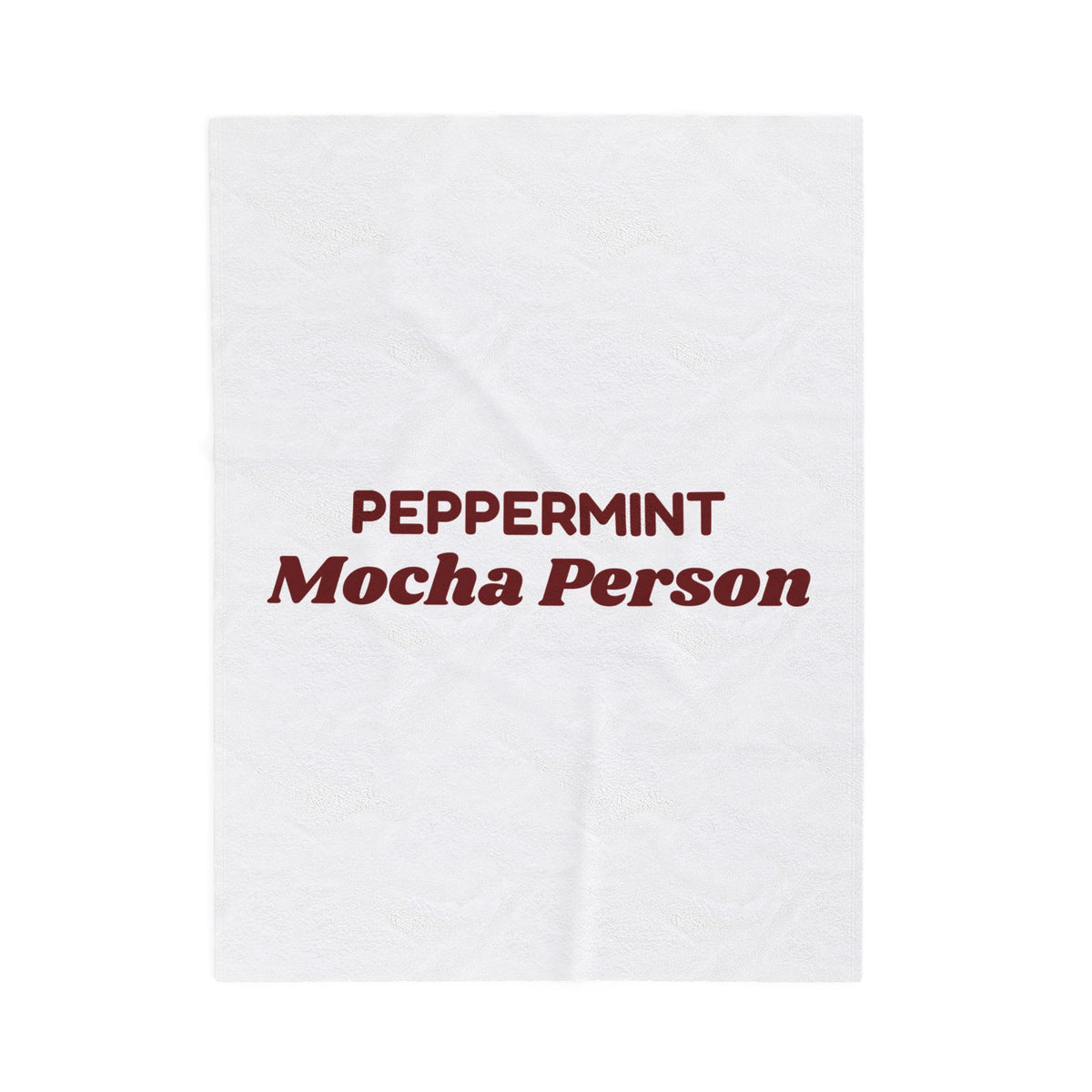 Christmas Throw Blanket Peppermint Mocha Person For Coffee Lovers