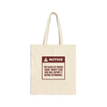 Funny Christmas Teacher Tote Bag The Class Elf Moved Warning Label