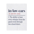 Funny In-Laws Christmas Throw Blanket In-Law Ears Dictionary