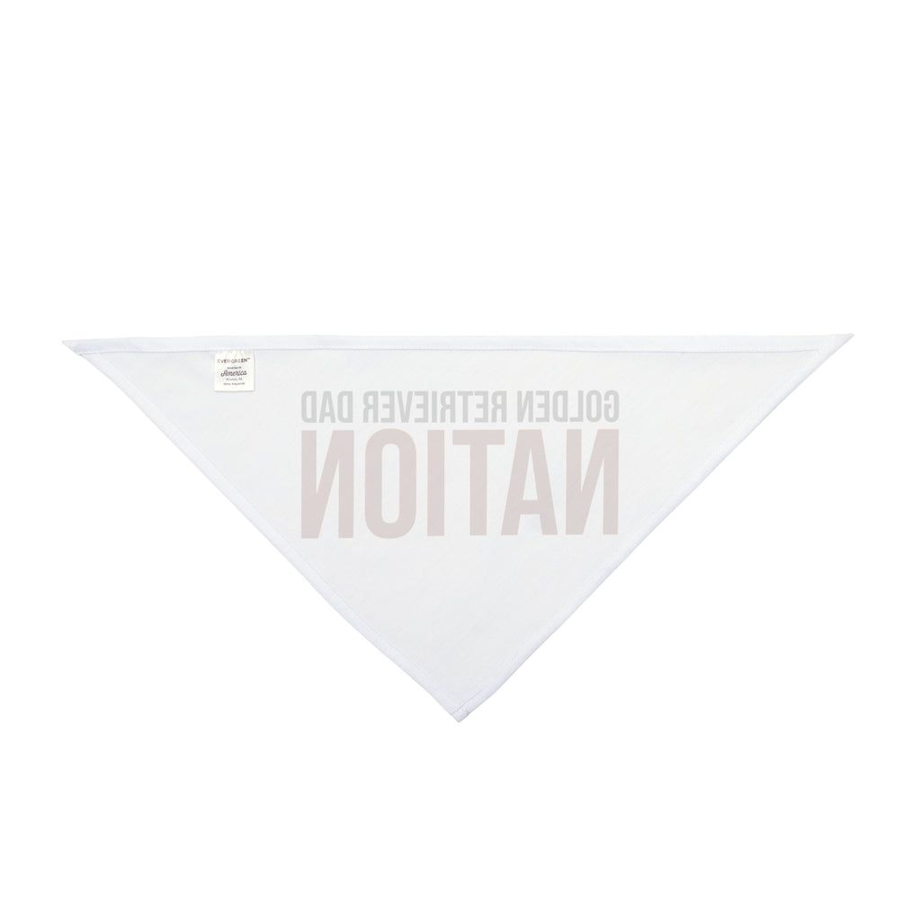 Golden Retriever Dad Dog Bandana "Golden Retriever Dad Nation" For Men