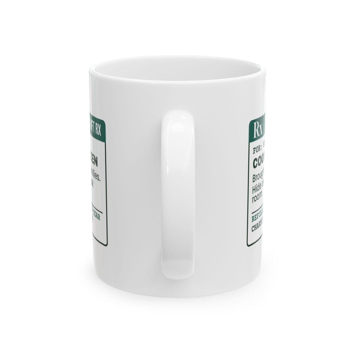 Funny Christmas Nurse Coffee Mug Cookies 2 Dozen Prescription