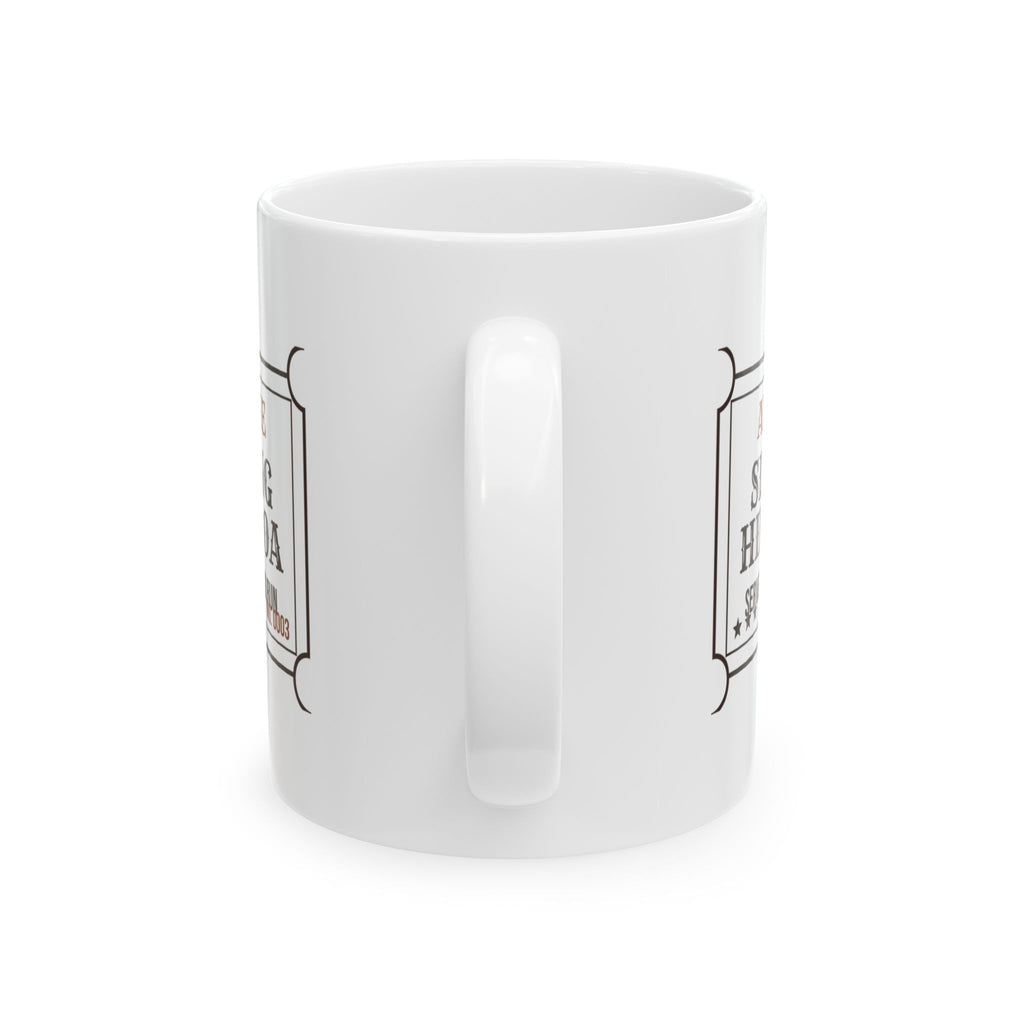 Funny Hot Cocoa Coffee Mug Sledding Hill Cocoa Ticket Winter Mug