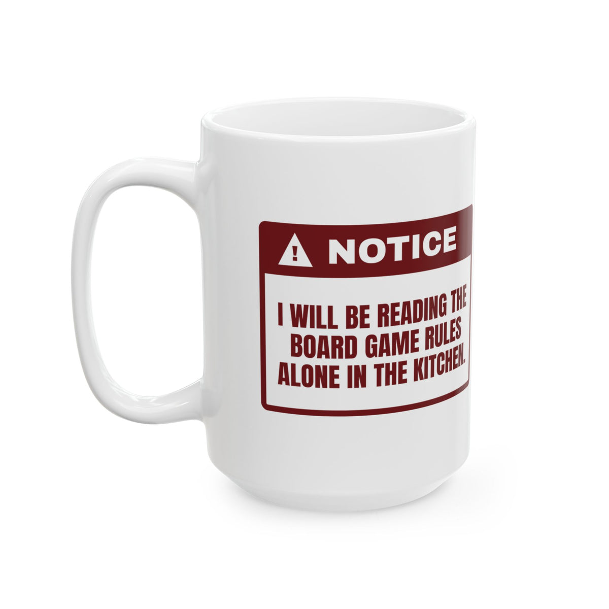 Funny Christmas Coffee Mug Reading The Game Rules Alone For Introverts
