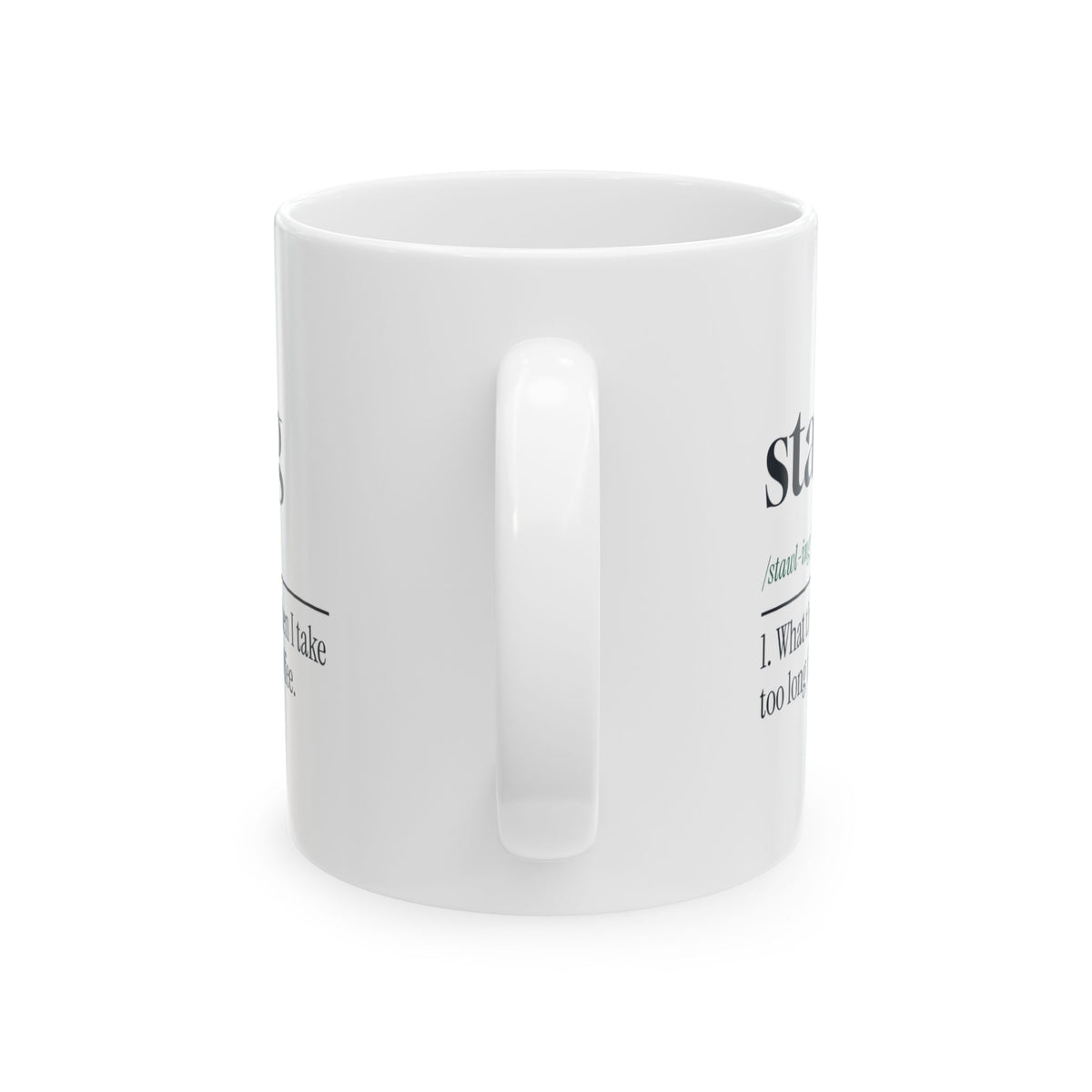 Funny Wrestling Coach Coffee Mug Stalling Dictionary Definition