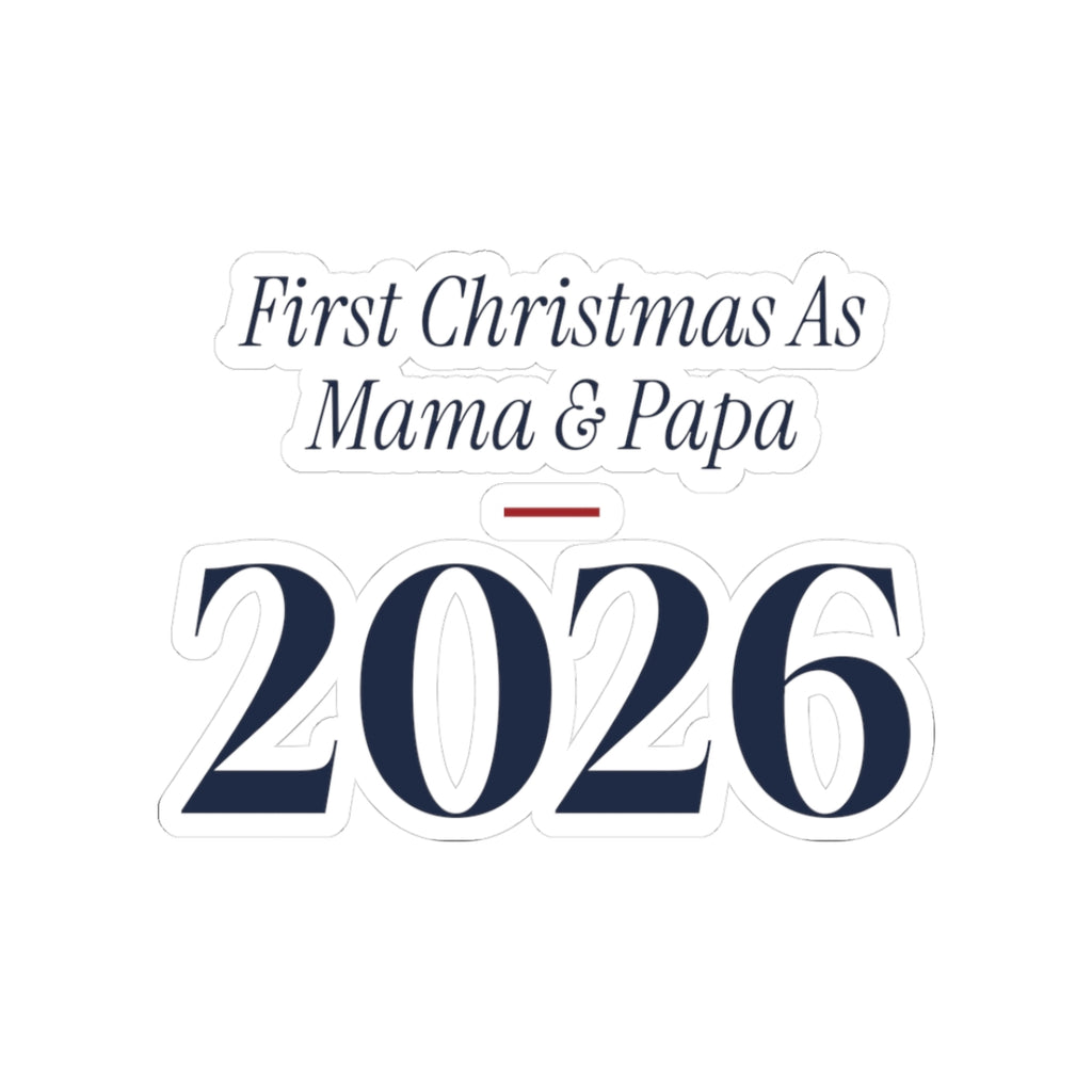 Christmas Sticker First Christmas As Mama And Papa 2026
