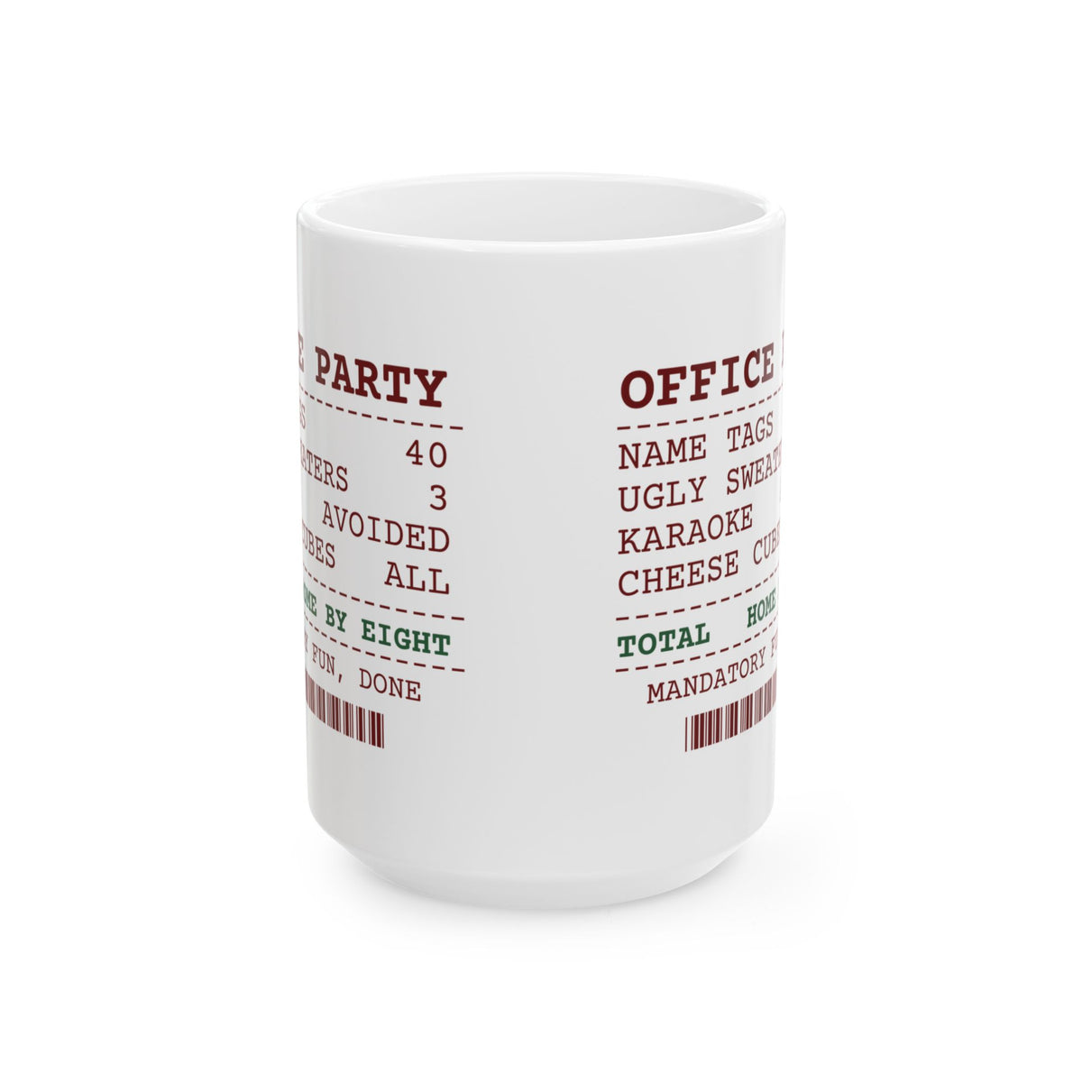 Funny Office Christmas Party Coffee Mug Office Party Receipt