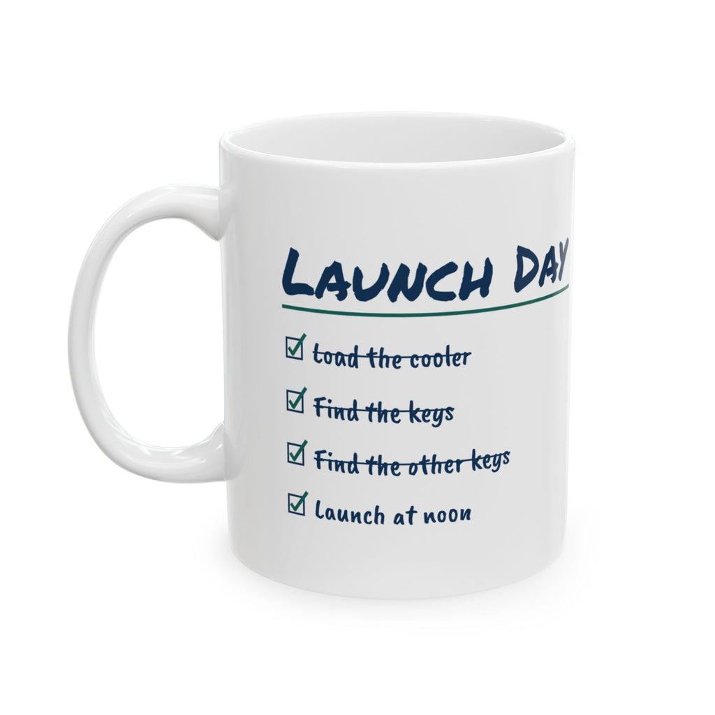 Funny Boat Coffee Mug Find The Other Keys Launch At Noon