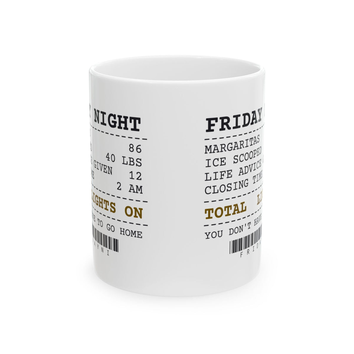 Funny Bartender Coffee Mug Ice Scooped 40 Pounds Life Advice Given 12
