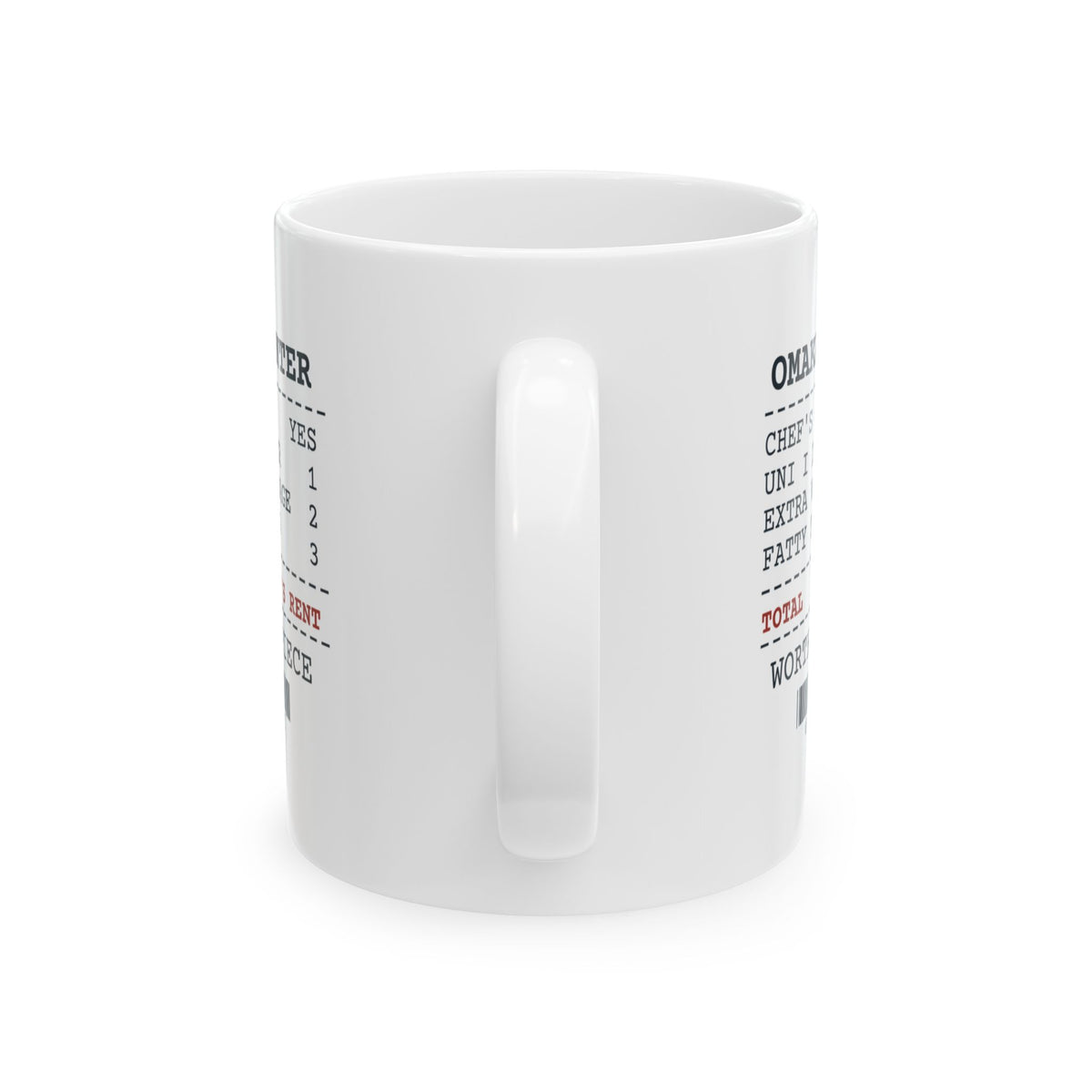 Funny Sushi Coffee Mug Omakase Receipt For Sushi Lovers