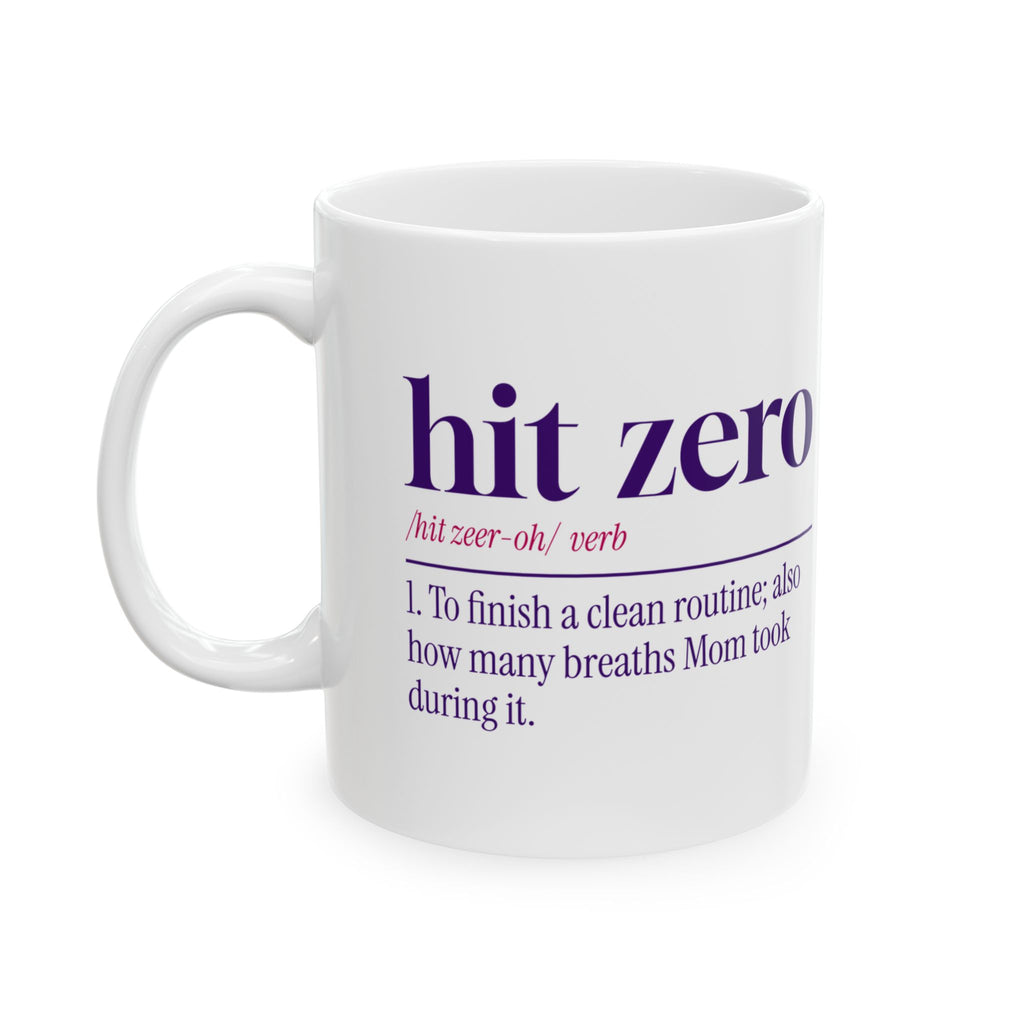 Funny Cheer Mom Coffee Mug Hit Zero Definition For Cheer Moms