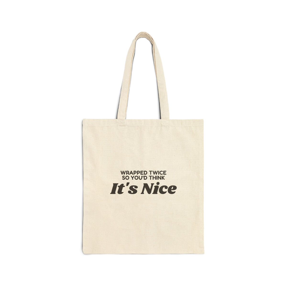 Funny White Elephant Tote Bag Wrapped Twice So You'd Think Its Nice