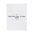 Newlywed Christmas Throw Blanket Our First Tree As One 2026