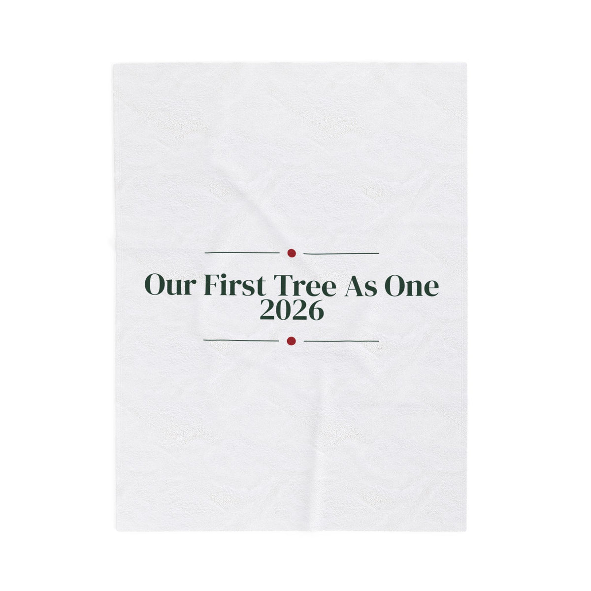 Newlywed Christmas Throw Blanket Our First Tree As One 2026