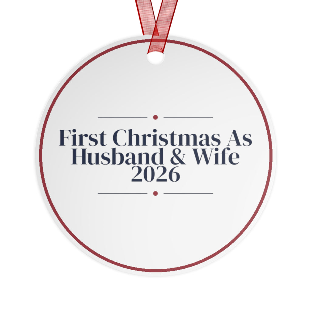 Christmas Ornament 2026 First Christmas As Husband And Wife