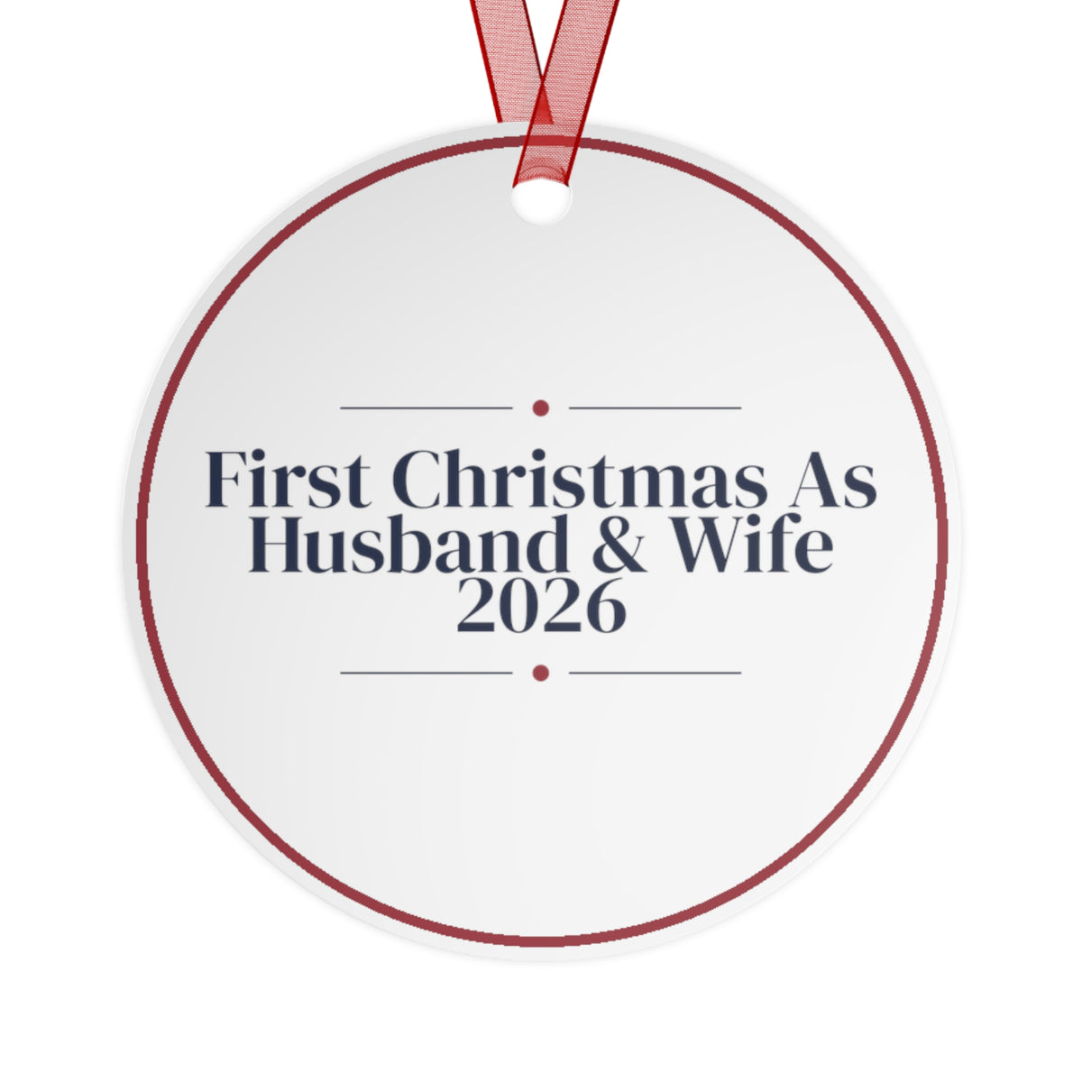 Christmas Ornament 2026 First Christmas As Husband And Wife