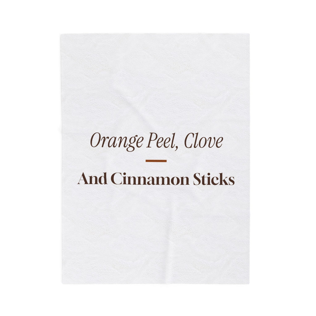 Christmas Throw Blanket Orange Peel Clove And Cinnamon Sticks Cozy Cup