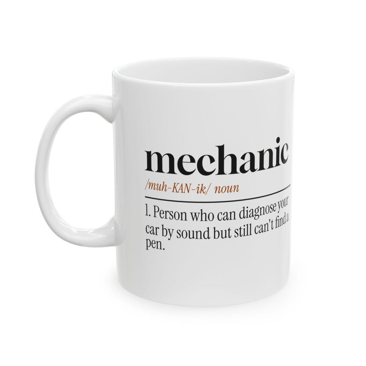 Mechanic Coffee Mug Diagnoses by Sound