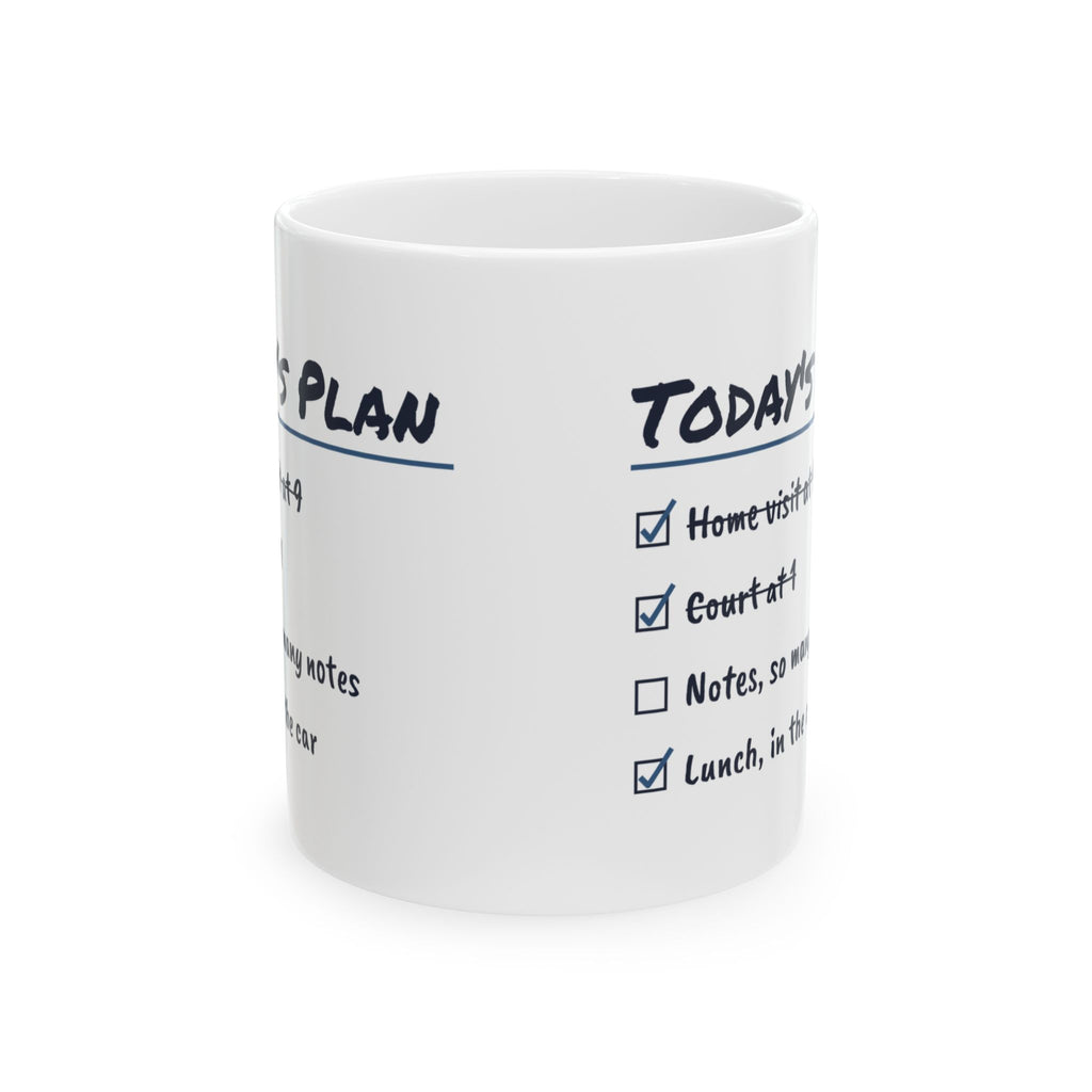 Funny Social Worker Coffee Mug Lunch Eaten In The Car Checklist