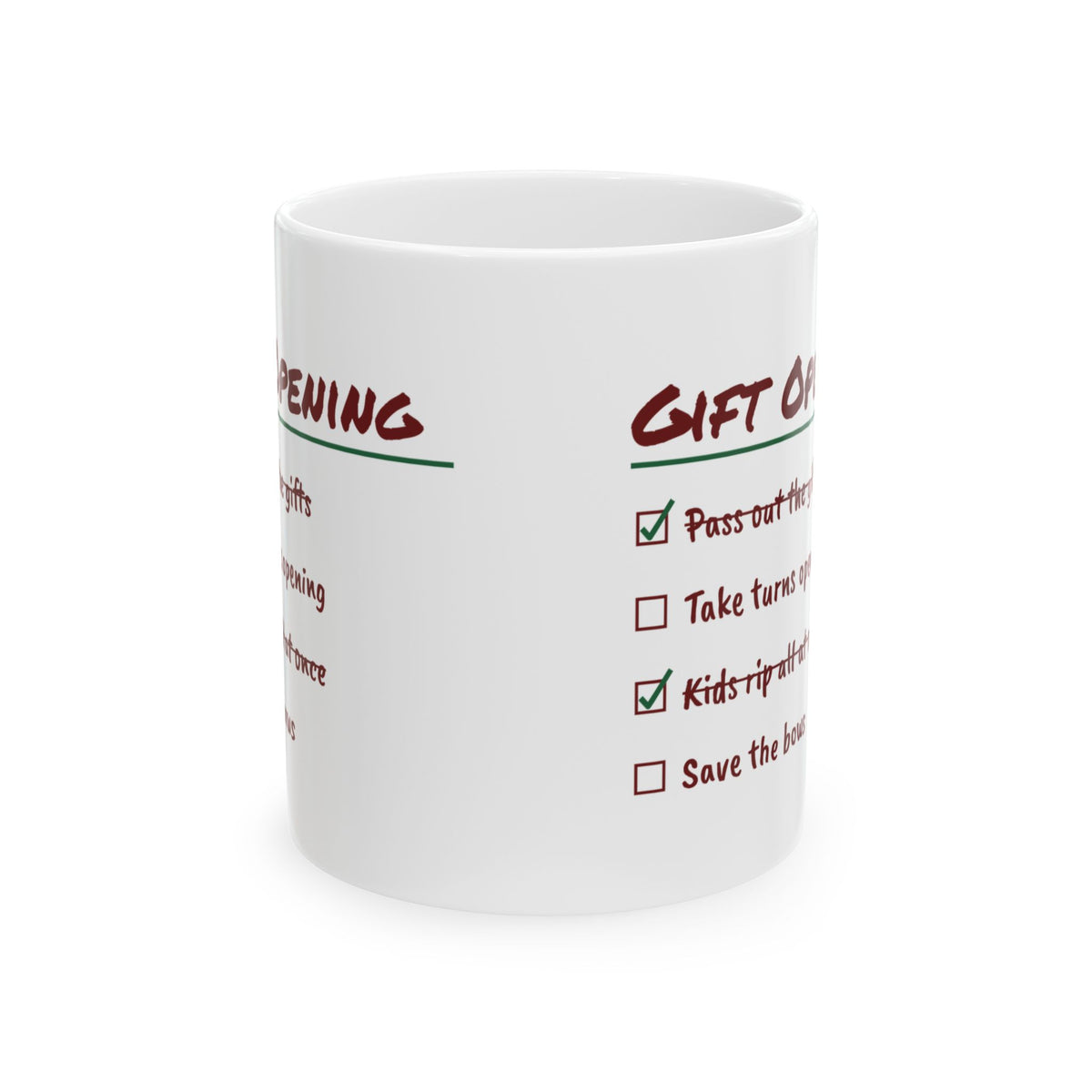 Funny Christmas Family Mug Take Turns Opening Kids Rip All At Once