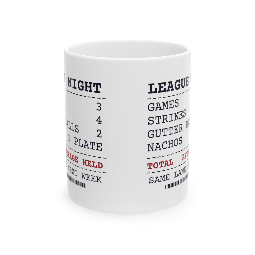 Funny Bowling Coffee Mug Strikes 4 Gutter Balls 2 League Receipt
