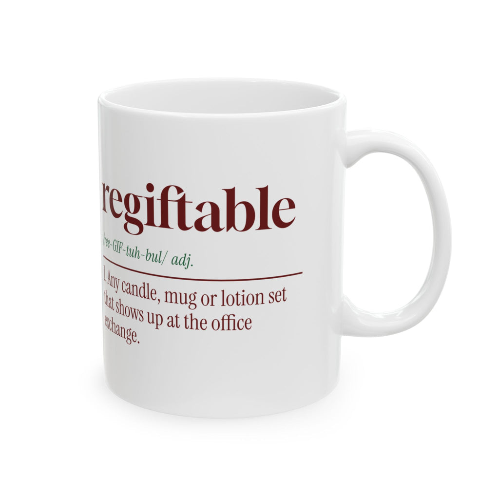 Funny Christmas Coworker Coffee Mug Regiftable Dictionary Definition