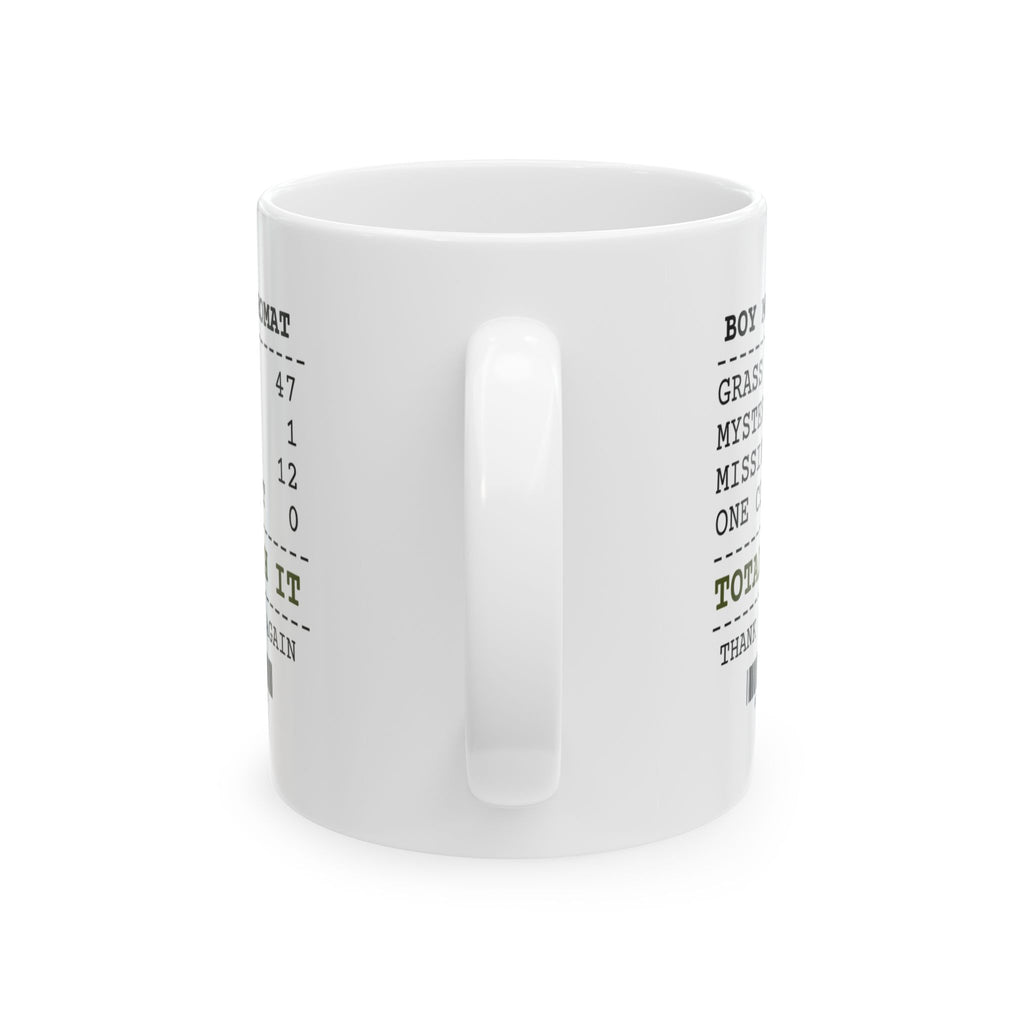Boy Mom Coffee Mug Laundry Receipt Boy Mom Edition