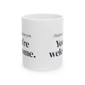 Cat Mug I Feed You I Ignore You Funny Pet Dad Cup