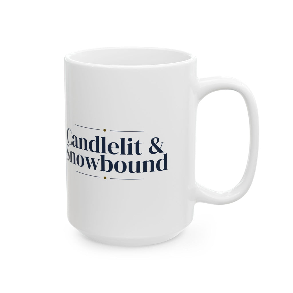 Christmas Coffee Mug Candlelit And Snowbound Cozy Winter