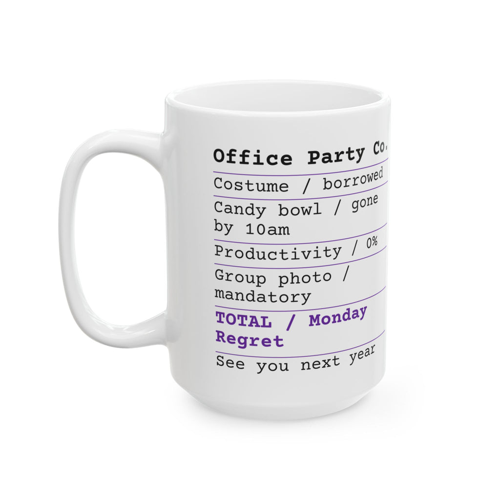 Funny Halloween Coffee Mug Office Party Receipt For Coworkers