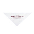 Funny Christmas Dog Bandana Most Likely To Sneak The Dog Some Ham Family