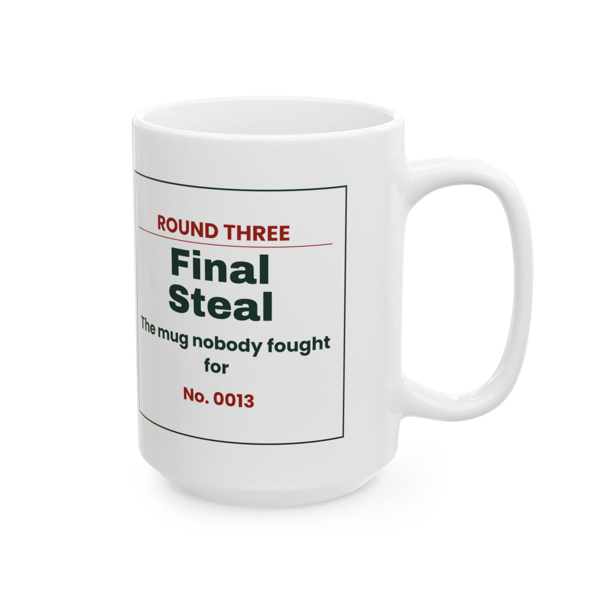 Funny White Elephant Coffee Mug Final Steal Ticket For Gift Swaps