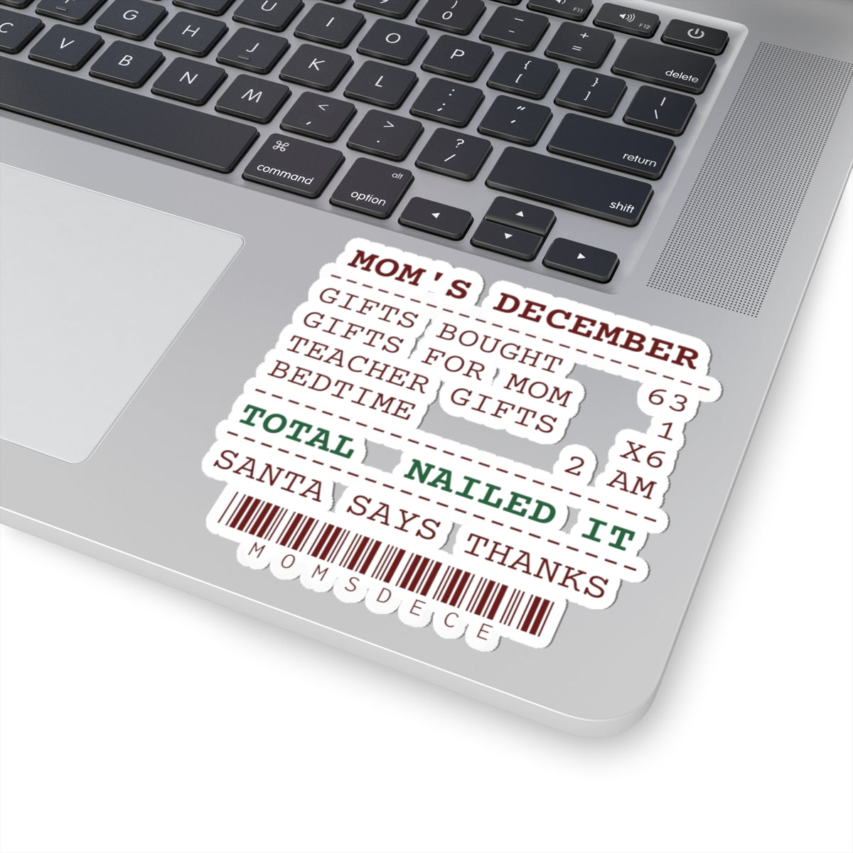 Funny Christmas Mom Sticker Gifts Bought 63 Receipt For Moms