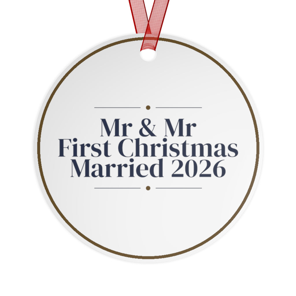 Christmas Ornament 2026 Mr And Mr First Christmas Married