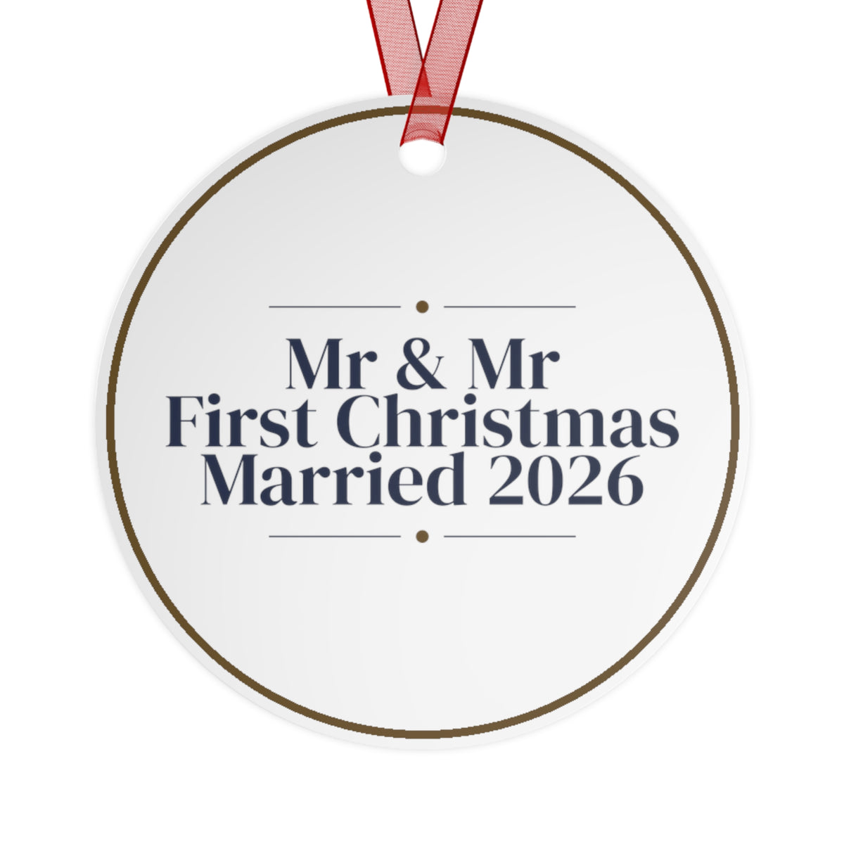 Christmas Ornament 2026 Mr And Mr First Christmas Married