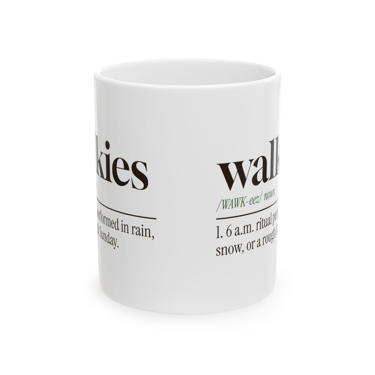 Funny Dog Walk Coffee Mug Walkies Definition For Dog Dads