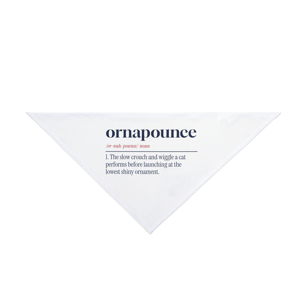 Funny Christmas Dog Bandana Ornapounce Definition For Cat Owners