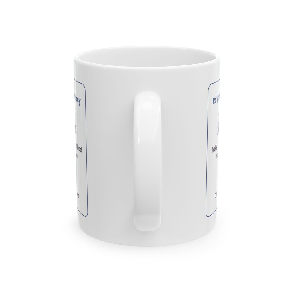 Funny Introvert Coffee Mug Silence 8hrs Prescription For Introverts