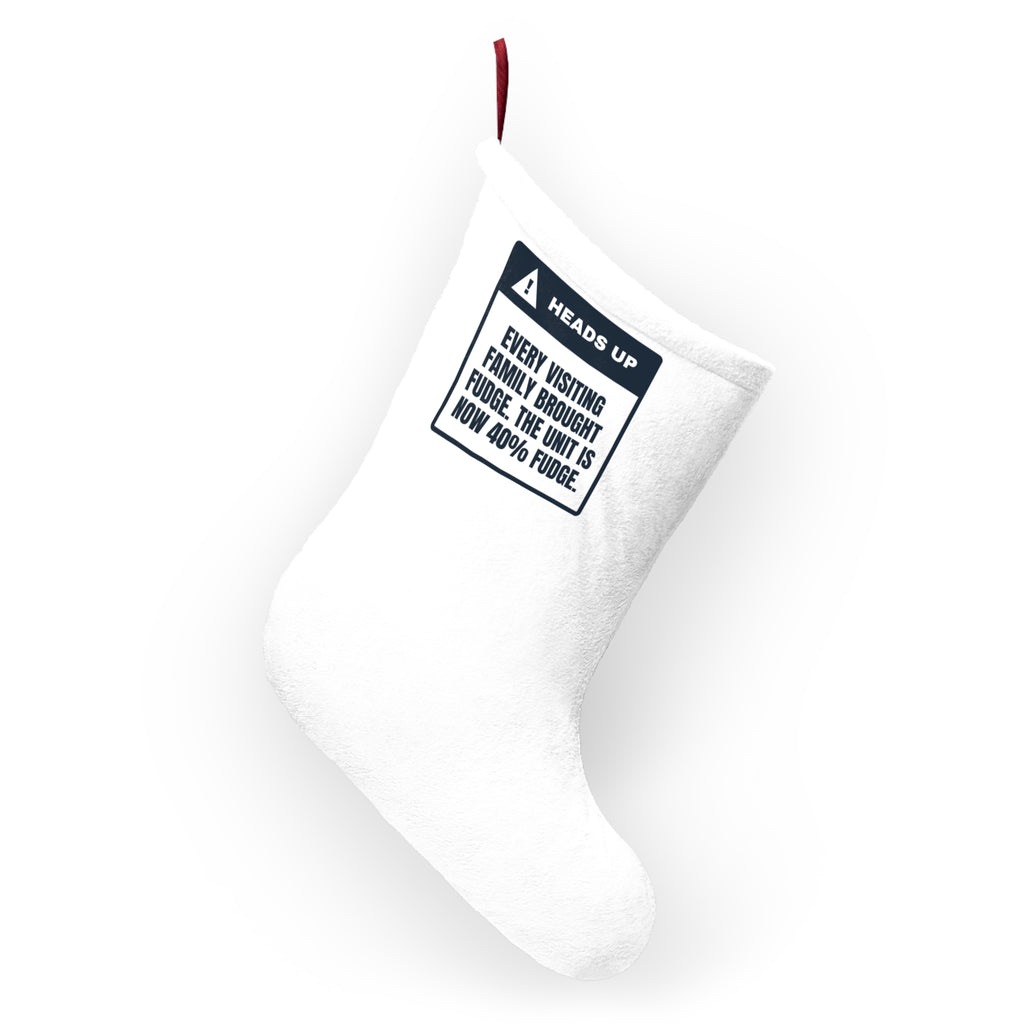 Funny Nurse Christmas Stocking The Unit Is 40 Percent Fudge
