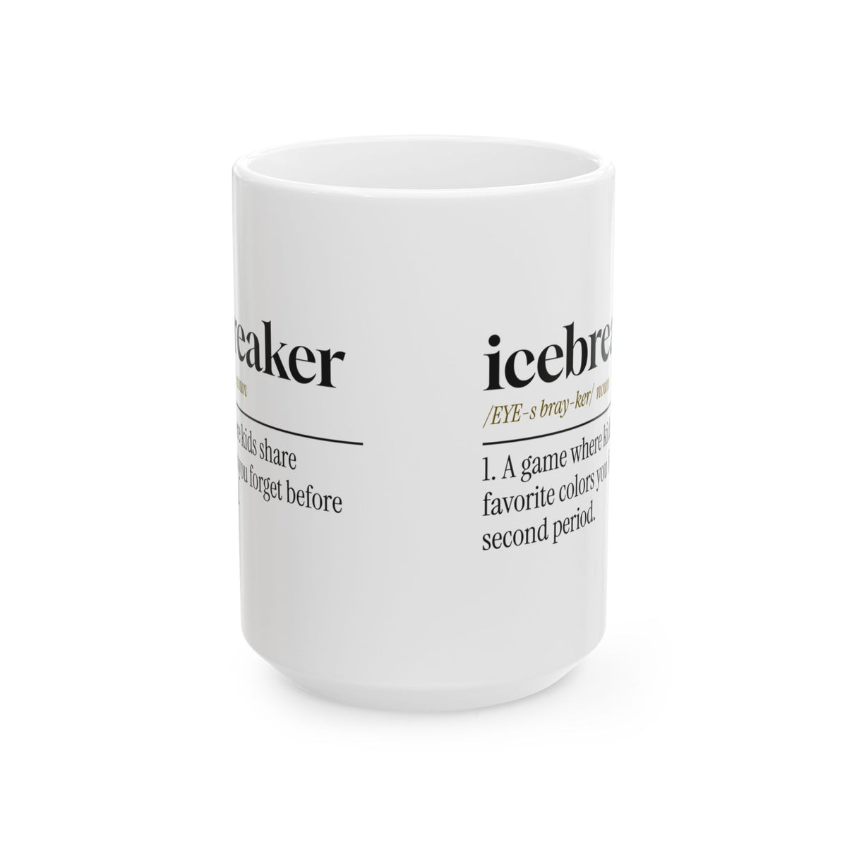 Funny Teacher Coffee Mug Icebreaker Definition For Teachers