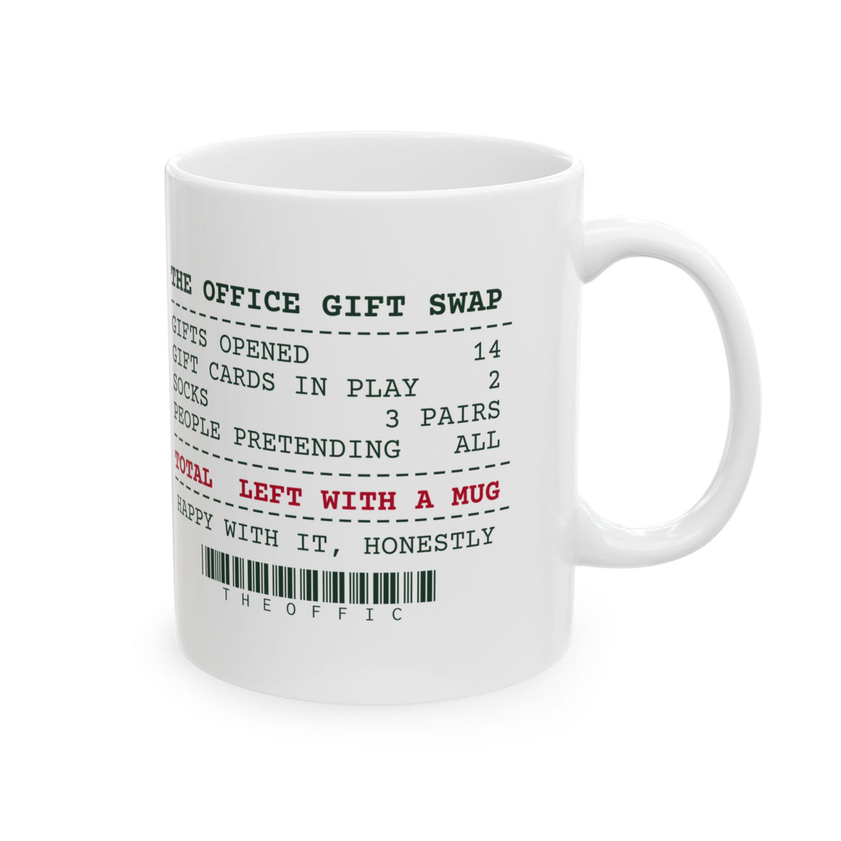 Funny White Elephant Coffee Mug Left With A Mug Office Swap Receipt