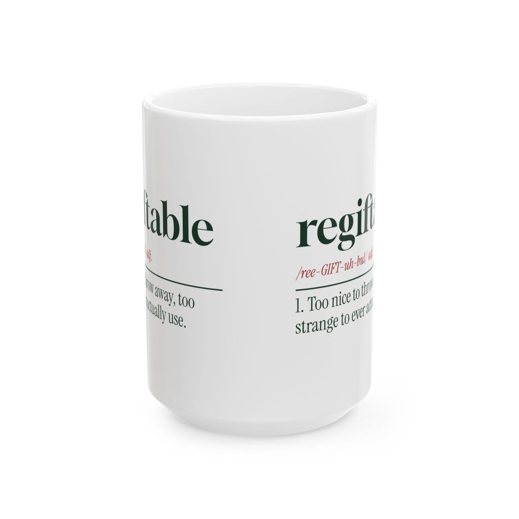 Funny White Elephant Coffee Mug Regiftable Definition For Gift Swaps